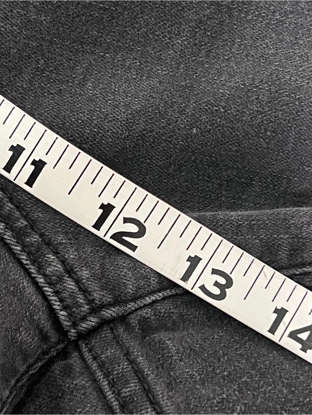 J Crew Button Fly High Rise Vintage Straight Jean Black Gray Size 34 - Picture 9 of 11